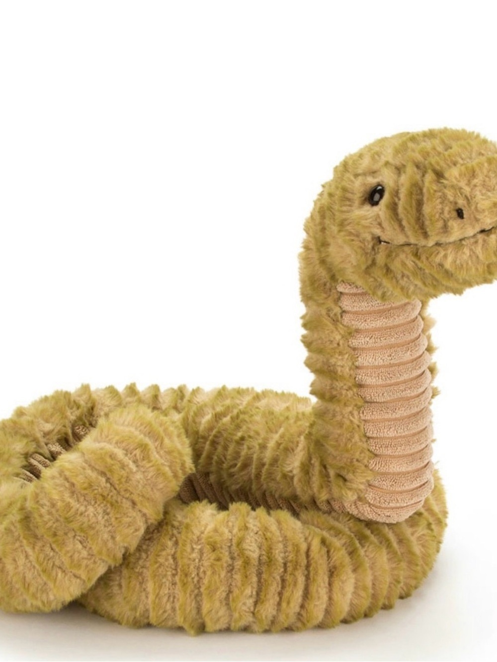 Jellycat Plush Snake Toy in Olive Tan
